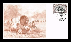 DR JIM STAMPS US COVER TROOPS GUARDING TRAIN TRANS-MISSISSIPPI FDC S&T CACHET - Picture 1 of 2