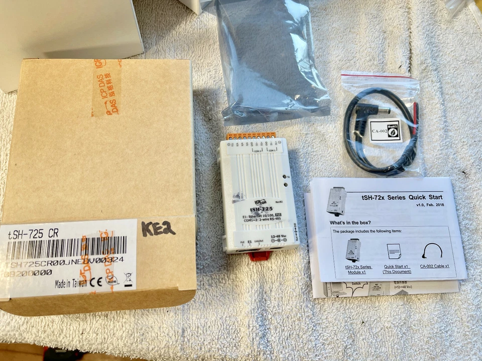 ICP DAS tSH-725 Ethernet Module Serial Port Converter with PoE * FREE SHIPPING * - Image 1 of 4