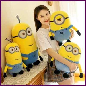 Peluche Bob giallo minions film periferia peluche Stuart peluche in jeans morbido - Foto 1 di 27