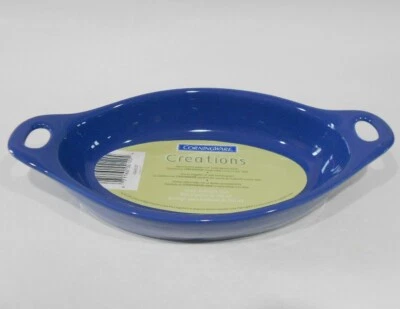 CORELLE ❤️ NEW 1 Corning Creations 12-oz SAPPHIRE BLUE Stoneware AUGRATIN Dish