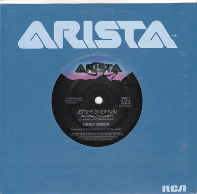 Carly Simon – Let The River Run - 7" single - image 1 of 2