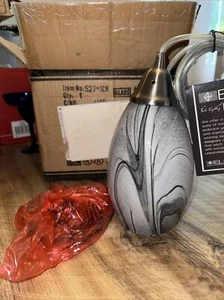 Elk Lighting Hanging Pendant Grey Swirl - Picture 1 of 5