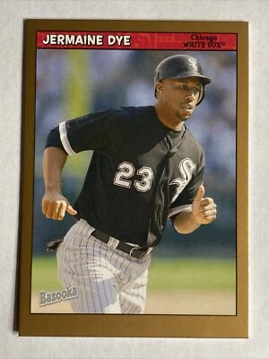 2006 Topps Bazooka Gold Chunks Parallel #22 Jermaine Dye Chicago White Sox Card - Image 1 of 2