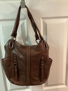 B Makowsky Damen Schultertasche Burgund Leder wunderschön weiches Leder - Bild 1 von 13