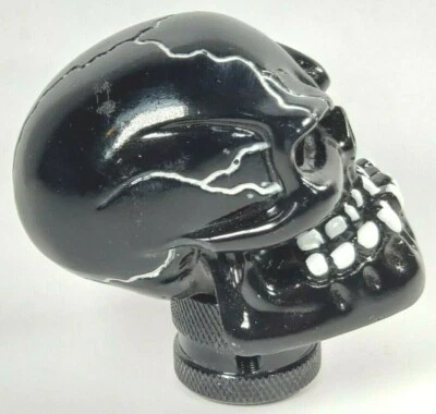MOMO Sport Gear Shifter Knob, Universal For Car / Truck Black Skull, Aluminum - Image 1 of 4