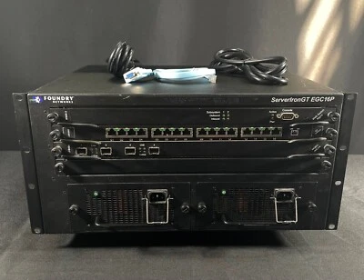 Foundry Networks B4000 ServerironGT16P Chassis-Same Day Shipping - Image 1 of 4