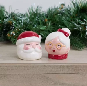Mr. Mrs. Santa Claus Salt & Pepper Shakers Christmas Holiday NEW - Picture 1 of 5