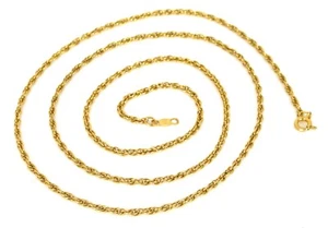 VTG BEAUTIFUL SIGNED SPEIDEL 14K YELLOW GOLD TWISTED ROPE CHAIN 24" LONG 6 GRAMS - Picture 1 of 2