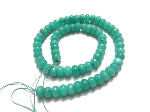 1-5 Strand Natural Apatite Chalcedony Rondelle Faceted 8mm Loose Beads 12"inch - Picture 1 of 7