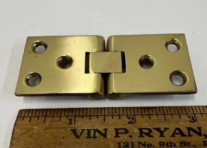 Brass 180 Hinge 3” X 1-1/4” Solid Brass - Picture 1 of 3