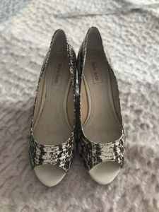 DIANA FERRARI Animal Style Print Peeptoe Wedges (EU 39 / AU 8) Ladies Shoes - Picture 1 of 6