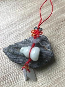 Feng Shui Wu Lou/Jade Colgante de Calabaza Buena Salud y Buena Suerte Pequeño - Imagen 1 de 6