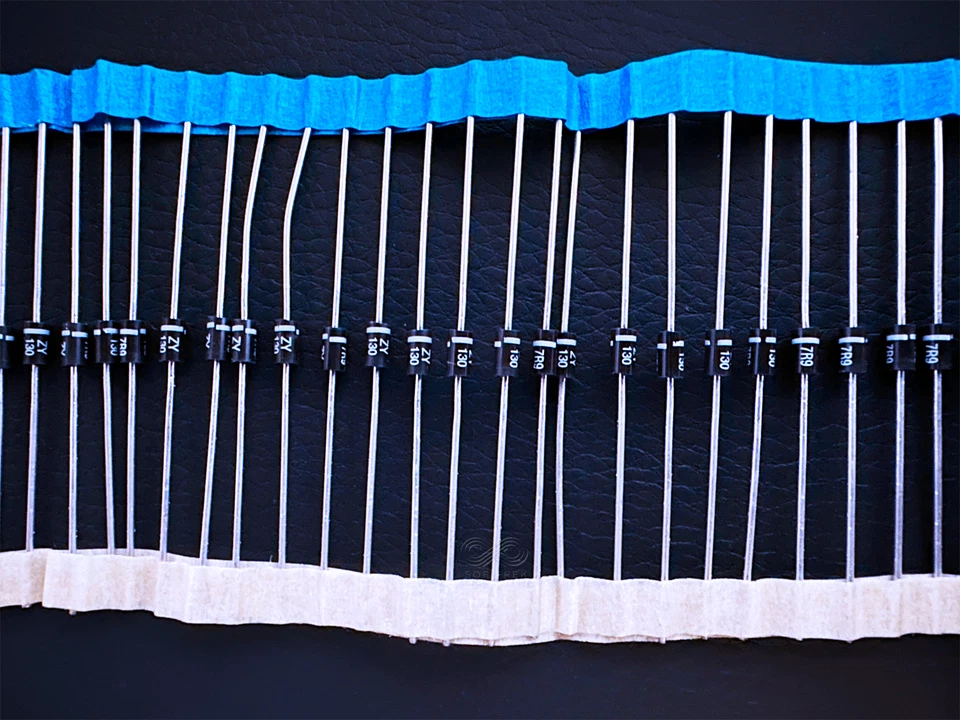 25 件 ZY130 Vishay 轴向功率 Zener 二极管 130 伏 2 瓦 5% DO-41 — 第 1/1 张图片