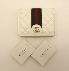 Gucci Double G Card Case Mini Geldbörse 536453 Weiß 630561 - Bild 1 von 12