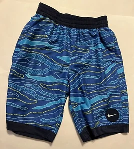 Nike Boys Large(12-13yrs)Swim Trunks Blue, Black,& Green With Back Pocket  - Picture 1 of 19