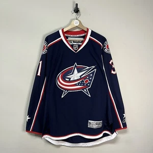 Signed Pascal Leclaire Columbus Blue Jacket NHL Hockey Jersey - Picture 1 of 12