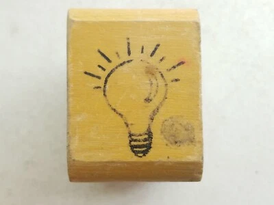 Bombilla iluminada Idea brillante Sello de goma Felicia Bond Kid Stamps Foto 1 de 4
