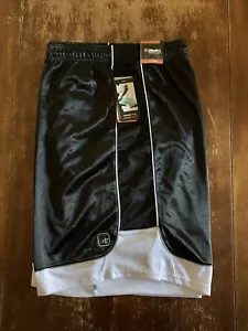 AND1 Men's All Court Colorblock Shorts Black & White Size 3XL NEW With Tags - Picture 1 of 6