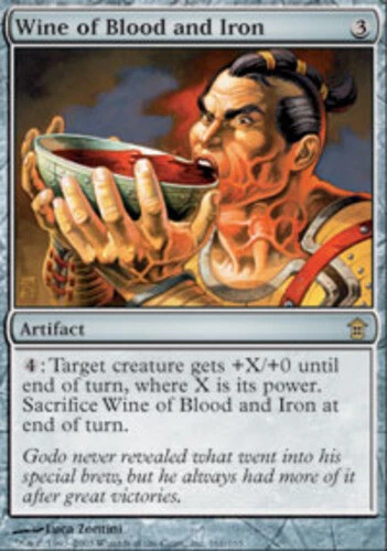 Wine of Blood and Iron ~ Heavily Played Saviors of Kamigawa MTG Magic UltimateMT - Image 1 of 1