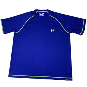 Under Armour HeatHear Royal Blue ShortSleeve Shirt Loose Fit Size Medium Dr4 - Bild 1 von 7