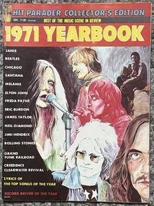 1971 HIT PARADER YEARBOOK JANIS BEATLES CHICAGO SANTANA ELTON JOHN NEIL DIAMOND - Picture 1 of 2