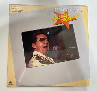 Jerry Lee Lewis Keeps Rockin' Record LP Original 1978 Mercury Sealed - Image 1 of 3