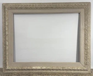 Cadre ancien sculpté style Montparnasse 12P Feuillure: 46,5x61,5cm Entier: 64x79 - Foto 1 di 7