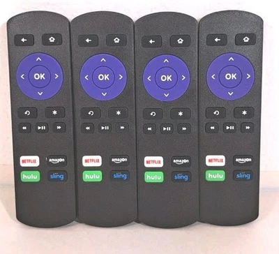 4 Pack Replacement Remote fit for Roku 1 2 3 4 Premiere 4620XB 4620R 3900XB - Image 1 of 3