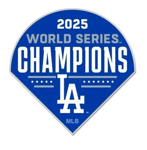 2025 World Series Champions Diamond Shaped Lapel Pin Los Angeles Dodgers - Picture 1 of 1