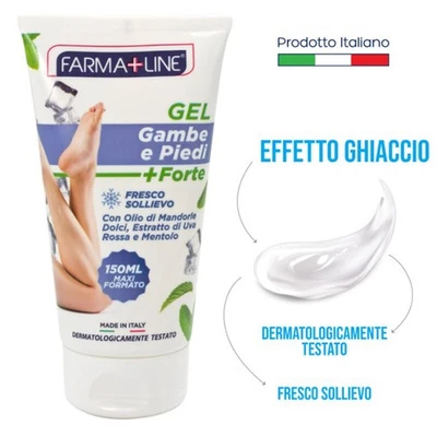 Crema Gel per Gambe e Piedi Stanche con effetto Ghiaccio Freddo Affaticamento - Immagine 1 di 4