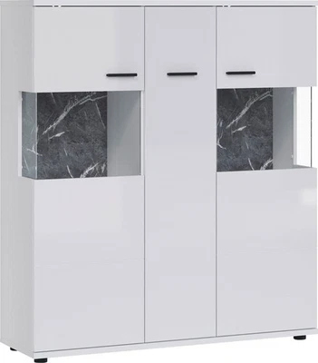 Highboard Henley Kommode 3-türig 120x37x134cm Farbe wählbar - Bild 1 von 4