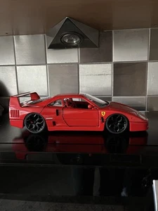 bburago 1 18 ferrari f40 Svj Wheels Air ride Slammed - Picture 1 of 11