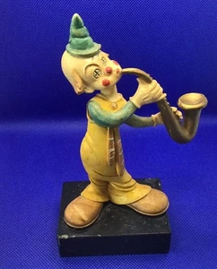 Estatuilla de saxofón payaso vintage años 60 tiza circo músico estatua - Imagen 1 de 6
