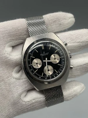 VINTAGE BREITLING GENEVE CHRONOGRAPH REF. 1450 - HANDAUFZUG (7736) HERRENUHR - Bild 1 von 4