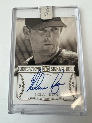 Firmas Nolan Ryan Panini Cooperstown/90 en tarjeta automática Foto 1 de 2