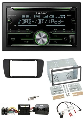 Pioneer Bluetooth Lenkrad DAB 2DIN USB CD Autoradio für Seat Ibiza ab 08 nitschw - Bild 1 von 4