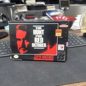 SNES The Hunt For Red October CIB w Manual - Picture 1 of 10