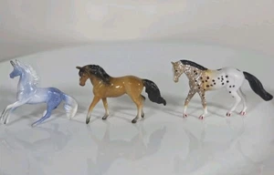 Breyer 75th Anniversary Advent Mini Whinnies Lot Of 3 Appaloosa, Unicorn, Family - Picture 1 of 7