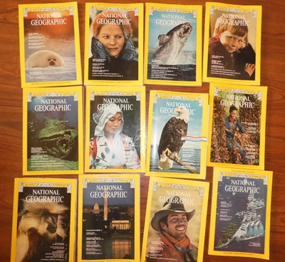 1976 Full Year National Geographic Magazine/ November 1976 Climate Bhutan Alaska Foto 1 de 4