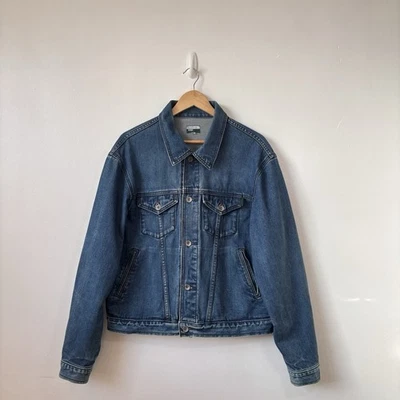 Vintage 90’s Paul Smith Jeans Denim Blue Jacket Size Large Pockets 100% Cotton - Image 1 of 4