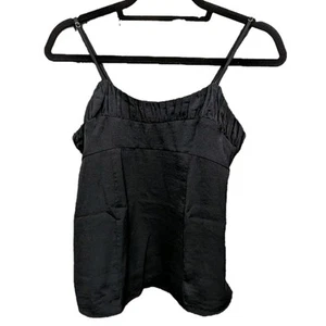 Banana Republic Women's Size 4 Adjustable Straps Black Camisole Tank Top - Picture 1 of 8