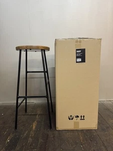 HAY Cornet High Bar Stools - Black and Oak - 75cm £265 each - Brand New x4 - Picture 1 of 10