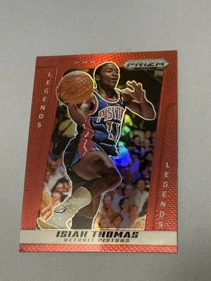 2024-25 Panini Prizm Deca Legends Red Prizm Isaiah Thomas /199 Pistons - Image 1 of 2
