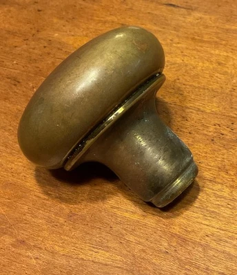 One Antique Brass & Iron Door Knobs, Old House Hardware, Worn - Image 1 of 4