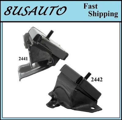 2 PCS FRONT MOTOR MOUNT FIT FORD F-100, F-150, F-250, F-350 4.9L (Late Design) - Image 1 of 4