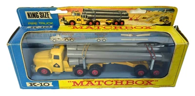 Lesney MATCHBOX KING SIZE K-10 SCAMMELL PIPE TRUCK with Original BOX 🚗 1960's - Image 1 of 4