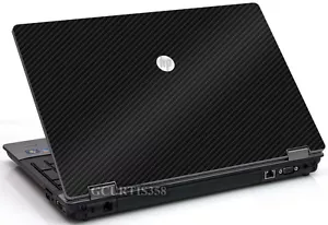 3D CARBON FIBER Vinyl Lid Skin Cover Decal fit HP ProBook 6550b Laptop - Picture 1 of 1