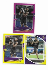 Jeff Gladney 2020 Donruss Absolute Pink Yellow 3 Rookie Card Lot #258 #154 - Picture 1 of 2