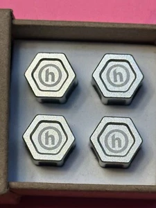 Hidden NY Valve Caps Silver Set Of 4 - Picture 1 of 6