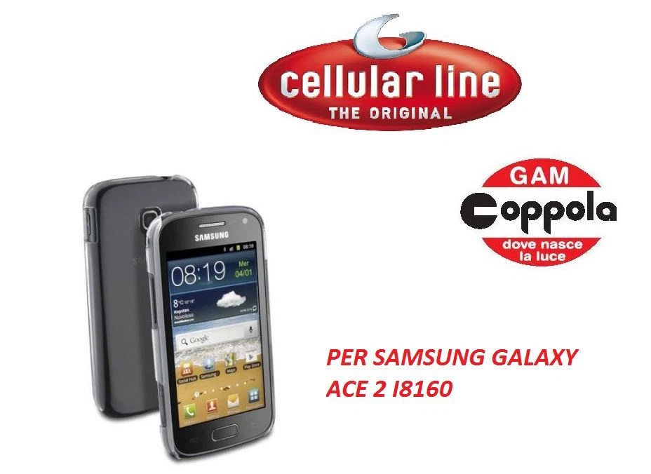 COVER CELLULARE PER SAMSUNG GALAXY ACE 2 I8160 CELLULARLINE RIGIDA TRASPARENTE - Immagine 1 di 1